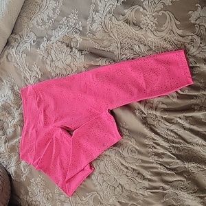 Zyia hot pink stay gold leggings